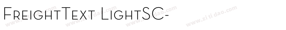 FreightText LightSC字体转换
